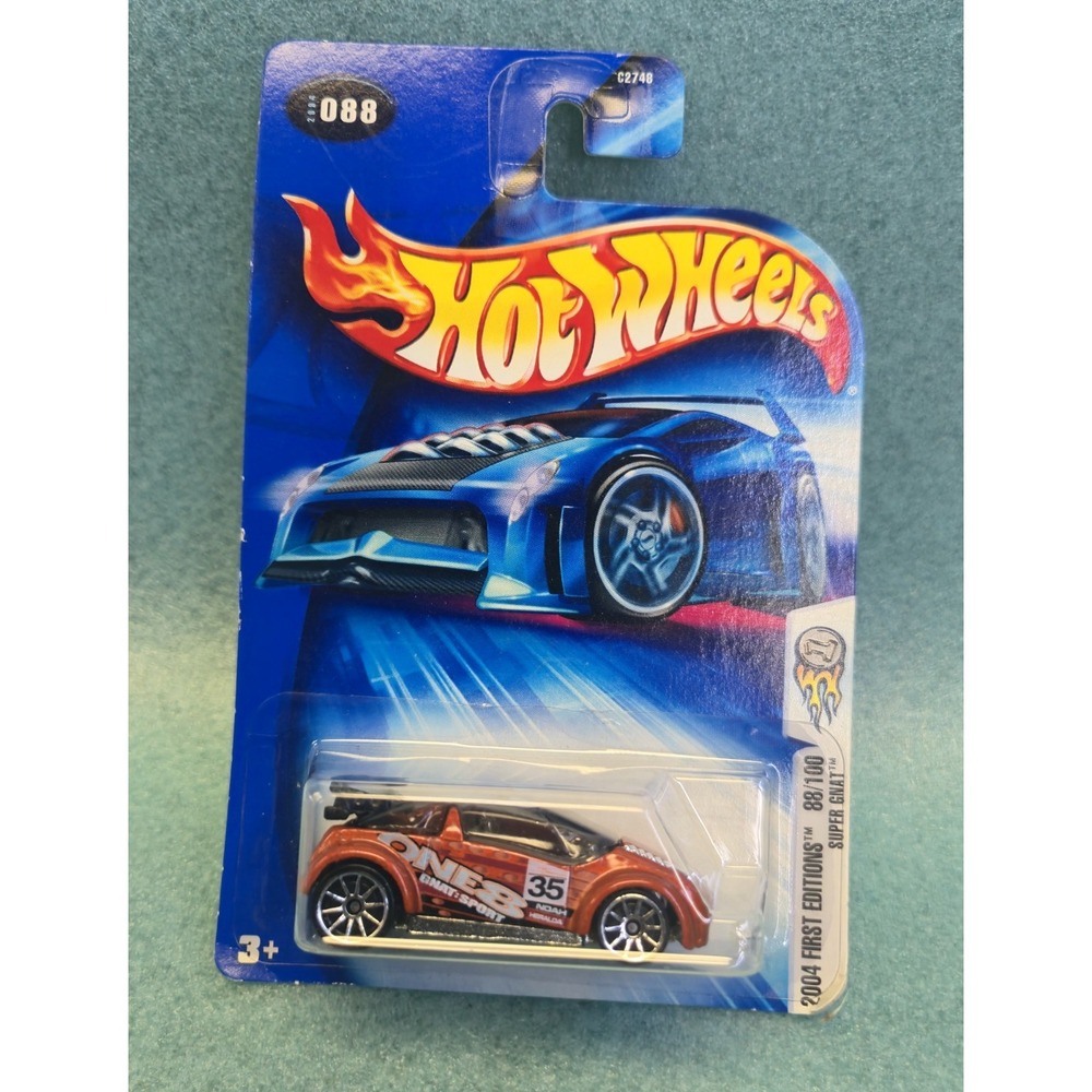 Hot Wheels 2004 First Editions 88/100 Super Gnat 088 Orange C2748 NEW